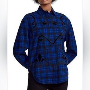 Maje Plaid Shirt size 1
